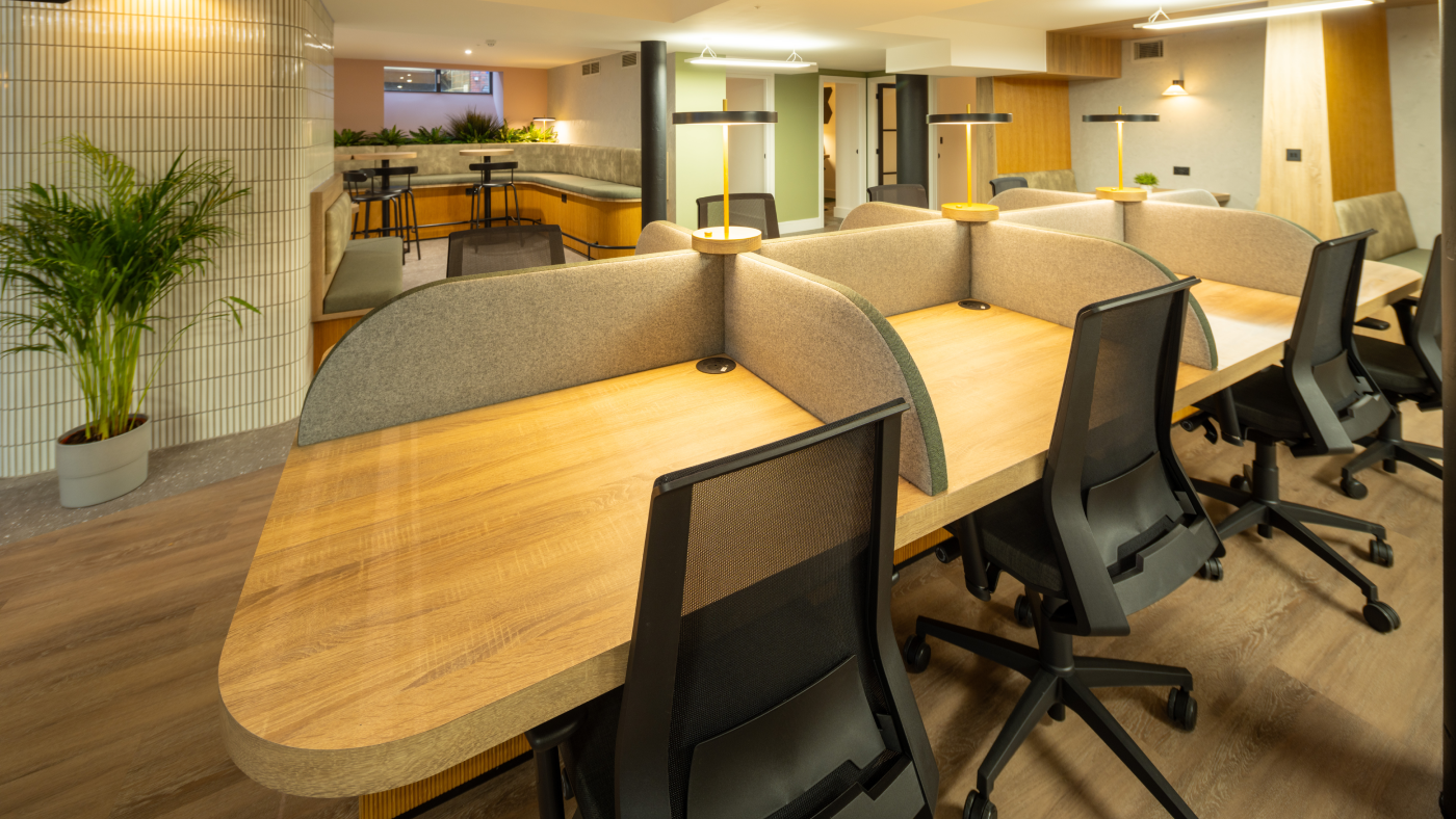 Hot Desk Area at B-Hive - Bracken Workspace Plus