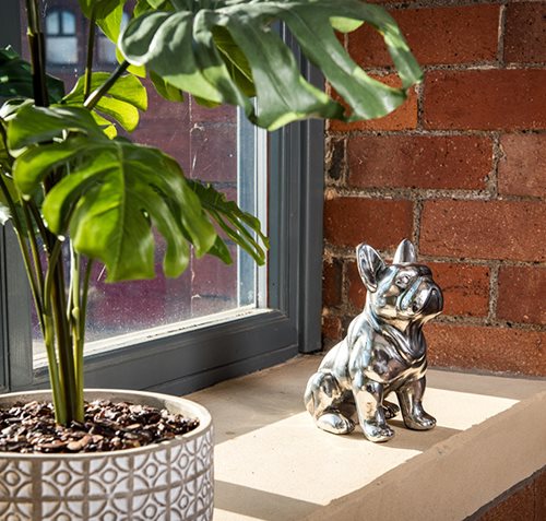 Silver French Bulldog Ornament - Bracken Ltd